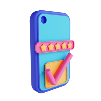 3D illustration mobile password check png
