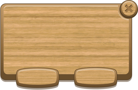 Wooden Panel For Game UI In Cartoon Style png