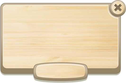 Wooden Panel For Game UI In Cartoon Style png