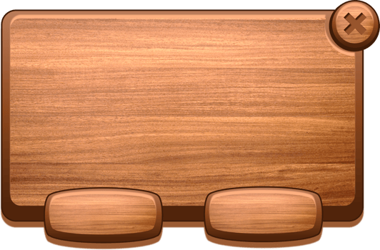 Wooden Panel For Game UI In Cartoon Style png