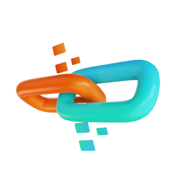 3D illustration link building png