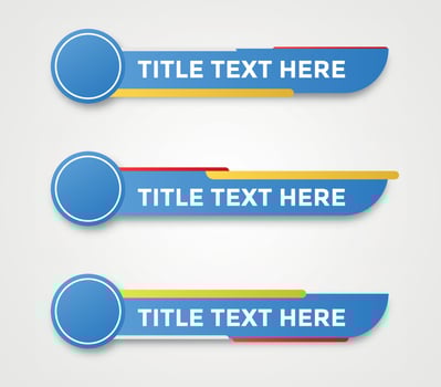 tv news bar. bar newspaper. bar social media. Television broadcast media title banner. vector