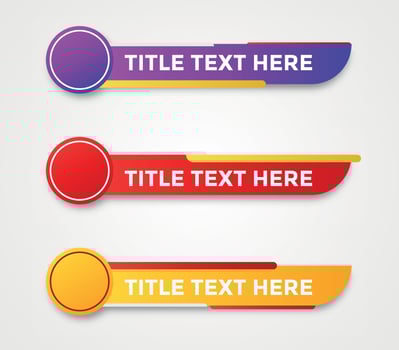 tv news bar. bar newspaper. bar social media. Television broadcast media title banner. vector