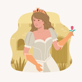 Princess Character Concept vector