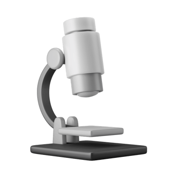 microscope biology school lab 3d icon illustration png