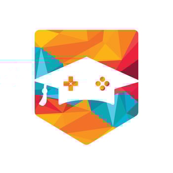 Game education vector logo design.