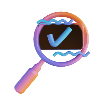 3D illustration search data checklist png