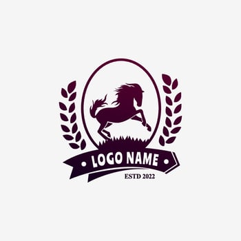 Horse silhouette logo for business. vintage logo design. Horse vintage design. Perfect horse related for farm. running horse silhouette. vector