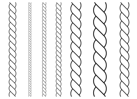 rope vector design illustration isolated on white background