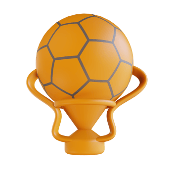 3D illustration football cup sport png