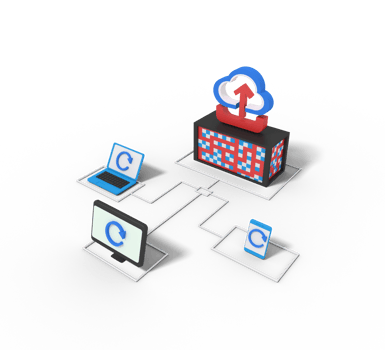 3d illustration of upload in cloud  server png