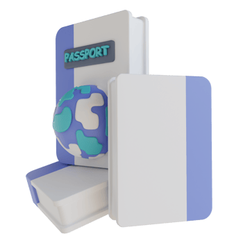 3D illustration passport png