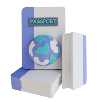 3D illustration passport png