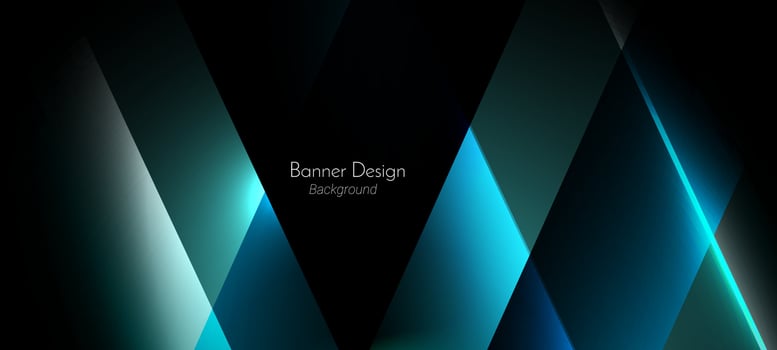 Abstract geometric blue transparent gradient lines illustration pattern background vector
