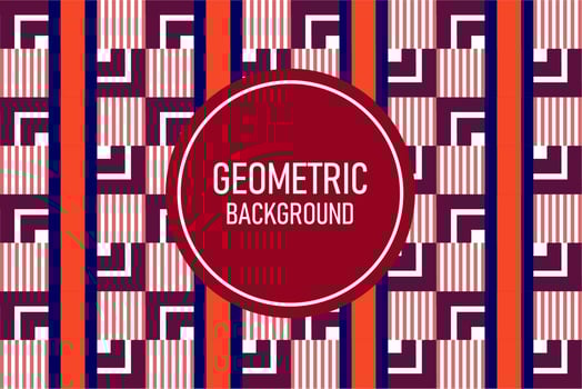 Flat geometric background vector