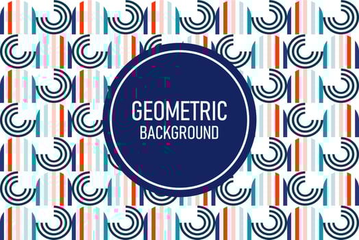 Flat geometric background vector