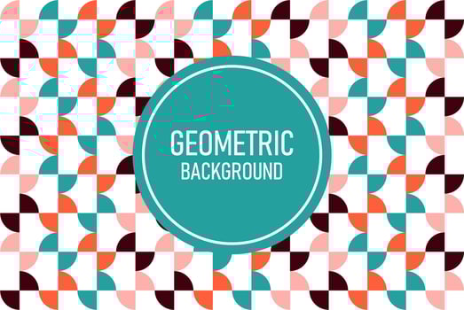 Flat geometric background vector