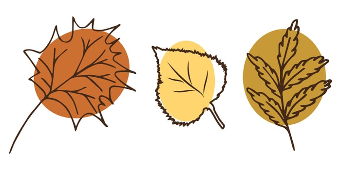 line art autumn vector