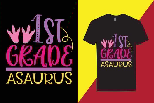 Creative typography t-shirt for high school student , 1st grade t shirt -2nd grade cool t shirt, school t shirt . vector