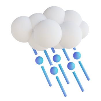 3D illustration hail png