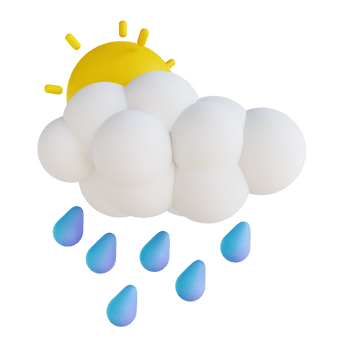 3D illustration light rain png