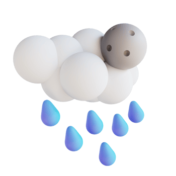 3D illustration heavy rain night png