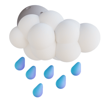 3D illustration heavy rain night png