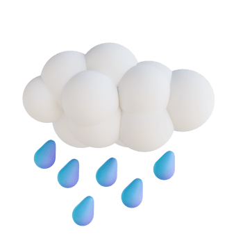 3D illustration heavy rain png