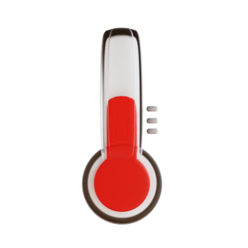 3D illustration hot air temperature png
