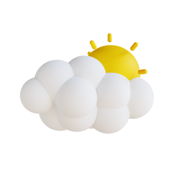 3D illustration sunny weather png