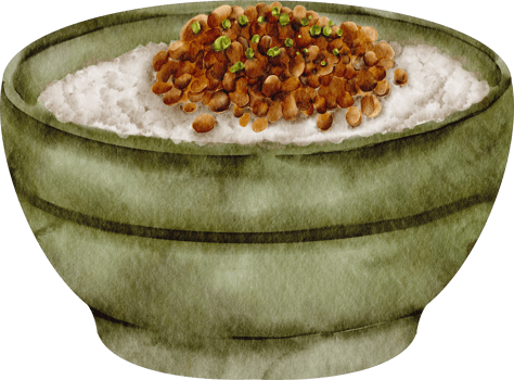 watercolor natto clip art png