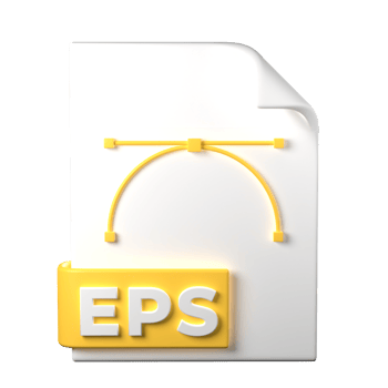 EPS File Type 3D rendering on transparent background. Ui UX icon design web and app trend png