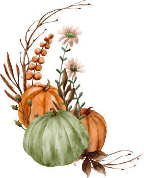 watercolor fall frame clip art png
