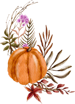 watercolor autumn border clip art png
