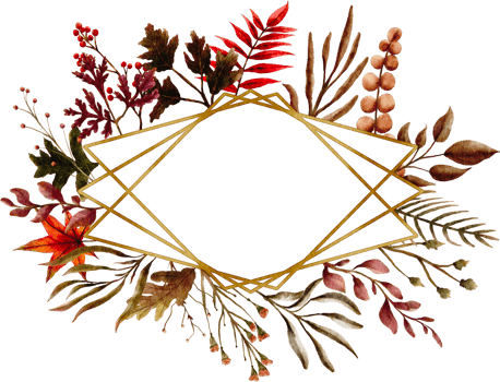 watercolor fall frame clip art png