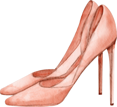 watercolor high heels clip art png