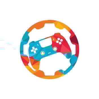 Game console repair vector logo design template.