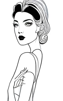 Female Fashion Drawing Sketches Vol. 1 vector