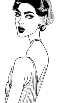 Female Fashion Drawing Sketches Vol. 1 vector