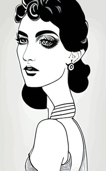 Female Fashion Drawing Sketches Vol. 1 vector