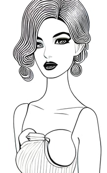 Female Fashion Drawing Sketches Vol. 1 vector