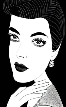 Female Fashion Drawing Sketches Vol. 1 vector