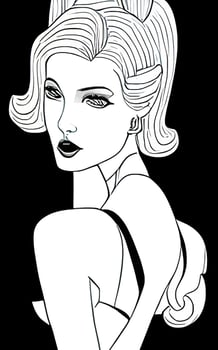Female Fashion Drawing Sketches Vol. 1 vector