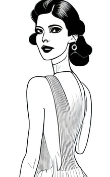 Female Fashion Drawing Sketches Vol. 1 vector