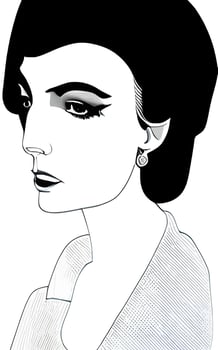 Female Fashion Drawing Sketches Vol. 1 vector
