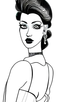 Female Fashion Drawing Sketches Vol. 1 vector