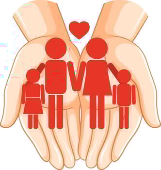 Family member symbol vector