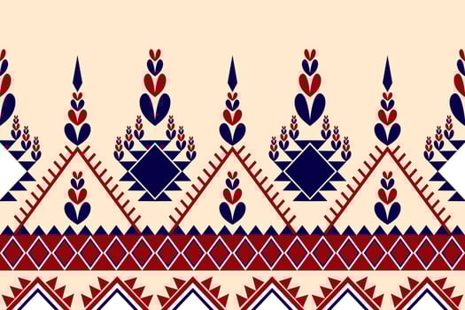 Colorful abstract, fabric geometric ethnic motif. Background, Batik, carpet designs. Wallpaper, curtains, carpets, and apparel designs vector illustration.