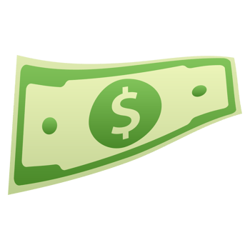 Banknote, bank and note, money and bank. png