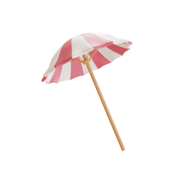 3D Beach Umbrella png